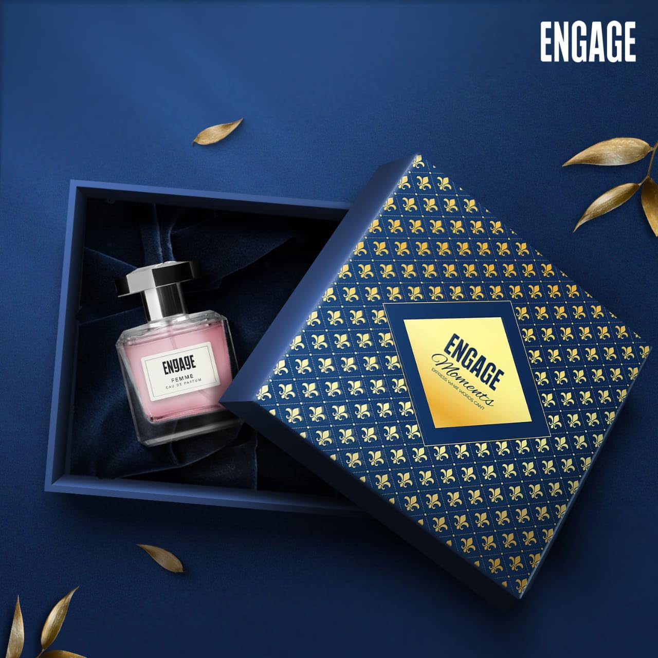 Engage Moments Luxury Femme Eau De Parfum 100ml 3.4 Fl.oz. Gift For Women | Floral & Fruity Long Lasting Fragrance | Birthday Gift