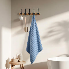 Haus & Kinder Allure Zero Twist Bath Towel 500 Gsm | Cotton Towel For Men, Women Pack Of 2 (Blue & Pink)