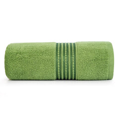 Micro Cotton Remy Basel Luxury Terry Cotton Bath Towel 550 Gsm | Super Comfortable 100% Long Staple Cotton Bath Towel (Yedra Green)