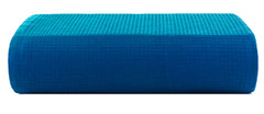 Casa Copenhagen Egyptian Cotton Waffle 1 Pcs Large Bath Towel 500 Gsm (Electric Blue)