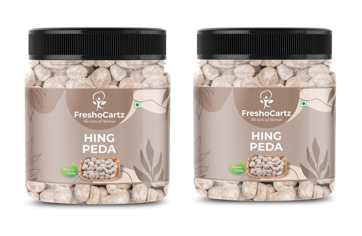 Freshocartz Hing Peda 800gm, (400gm *2) | Digestive Pachak Goli | Jar Pack
