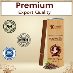 Royal Swag Ayurvedic Herbal Cigarettes 100% Tobacco Free 100% Nicotine Free Cigarettes Clove Flavoured | Smoking Cessation Pack Of 50