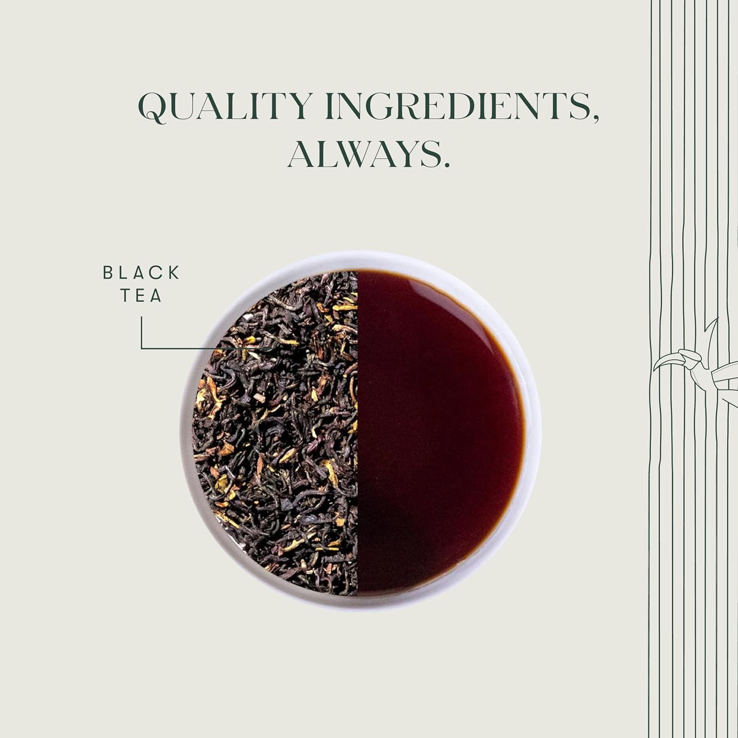 Luxmi Estates English Breakfast Black Tea Blend - 50gm, 1.7 Ounce, 25 Tea Bags | USDA Organic Certified Tea - Darjeeling & Assam Tea | Smooth, Flavorful, Robust, Caffeinated Black Tea
