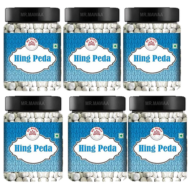 Mr. Mawaa Heeng Peda 1080gm, (180gm *6) | Asafoetida Flavoured Digestive Candy | Jar Pack