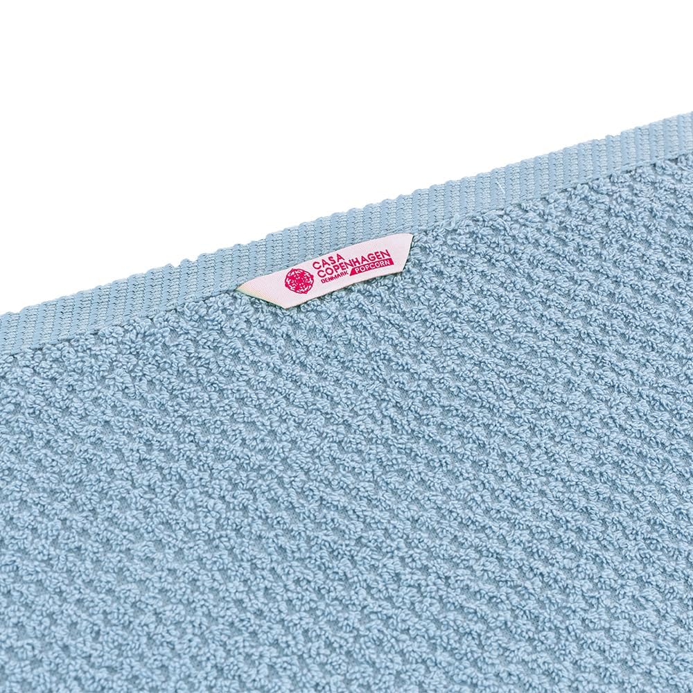 Casa Copenhagen Egyptian Cotton Waffle Large Size Bath Towel 500 Gsm (Dusty Blue)