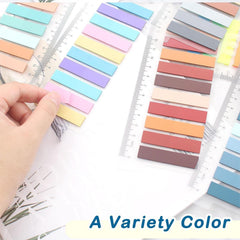 Sticky Book Tabs Book Markers - Repositionable Book Flags Strip | (2 Packs - 400 Pcs Notes)
