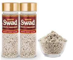 Panjon Swad Mukhwas White Sweet Saunf 240gm, (120gm *2 Bottle)
