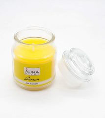 LEMON FRAGRANCE CANDLE JAR | PARAFFIN WAX | PERFECT FOR CANDLIGHT DINNER