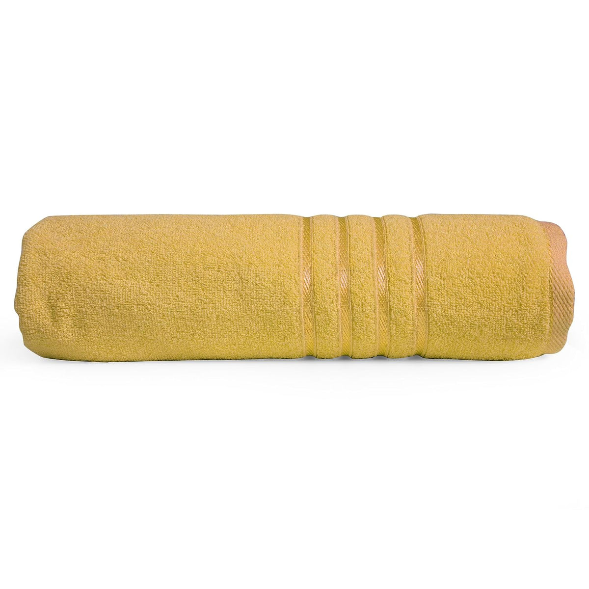 Cross Wave Exim Cotton Bath Towel 450 Gsm | Ultra Soft & Absorbent Towel (Yellow)