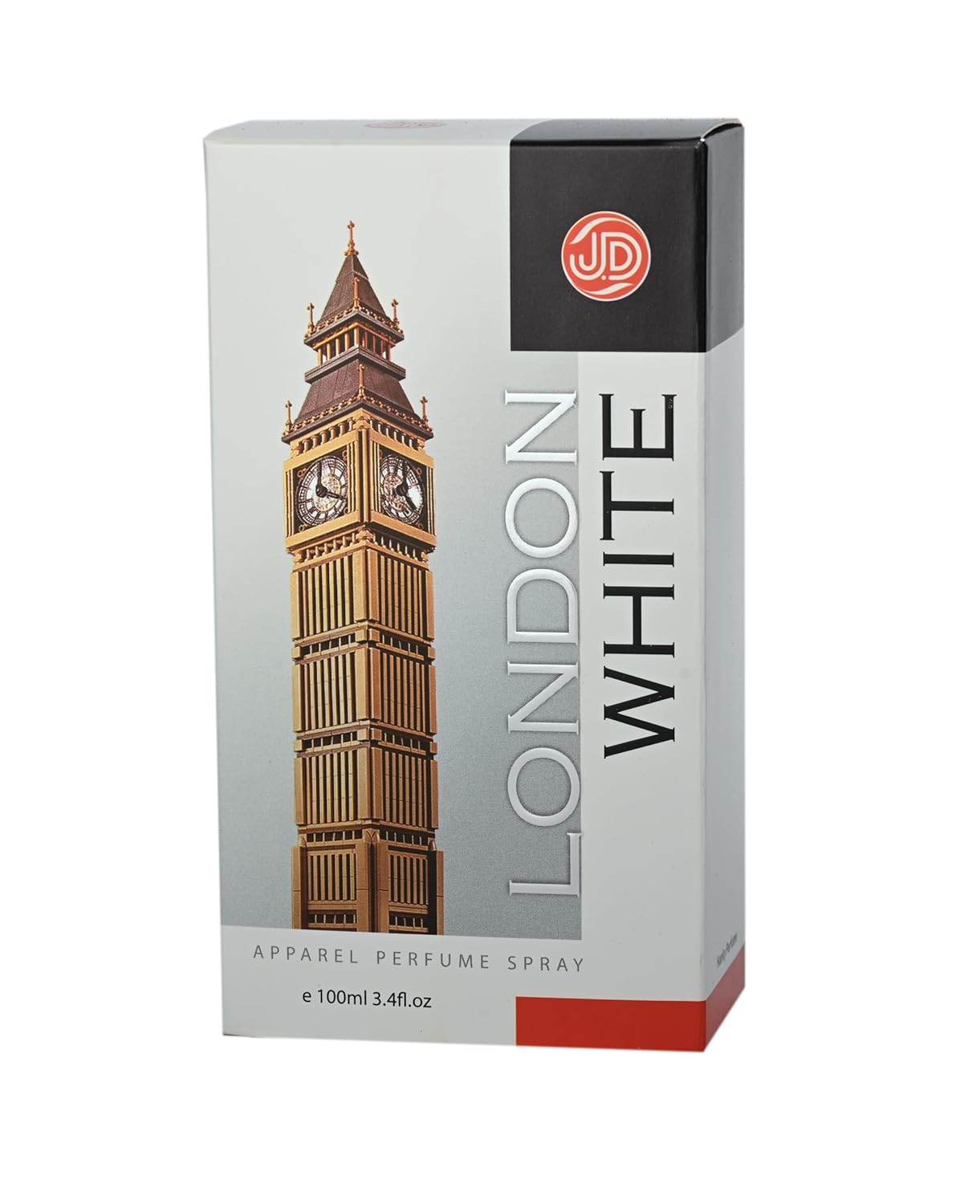 JD International London White Apparel Unisex Perfume With Long Lasting Fragrance - 100ml, 3.4 Fl.oz. | Perfume For Women