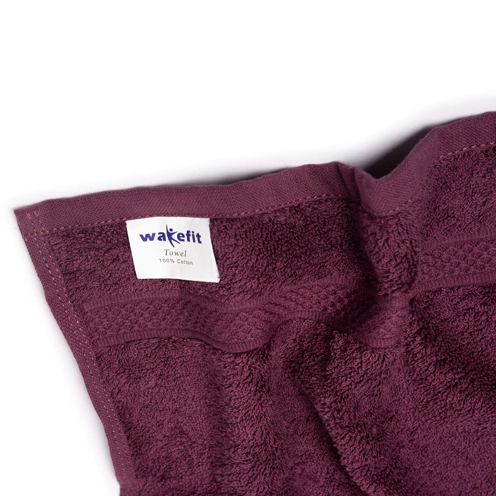 Wakefit Face Towel 500 Gsm | Gym Towel For Men Workout Towel Set Face Towel For Women | Set Of 6 (Cafe Noir & Grape Wine)