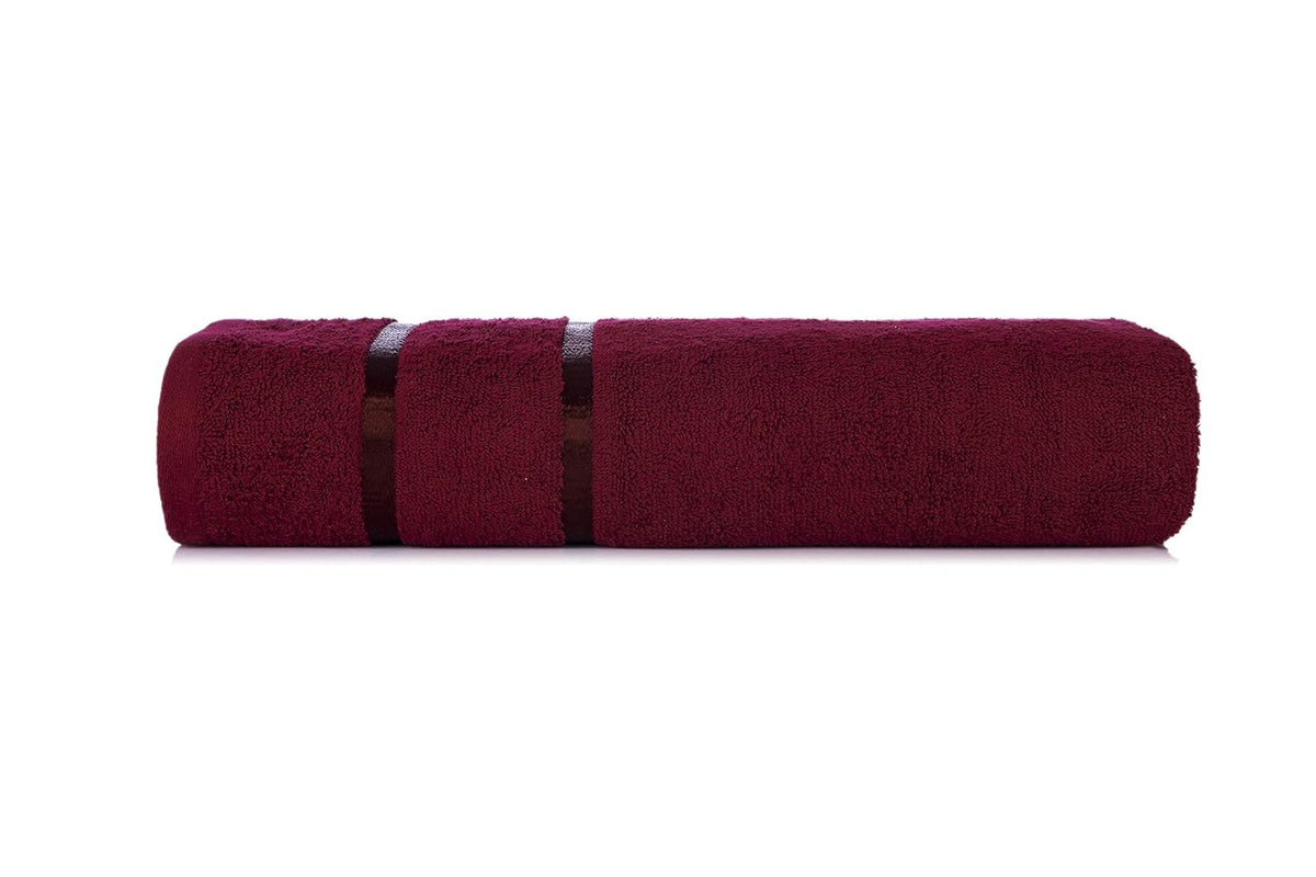 Casa Copenhagen Egyptian Cotton Eternal 1 Pcs Large Bath Towel 500 Gsm (Burgundy)
