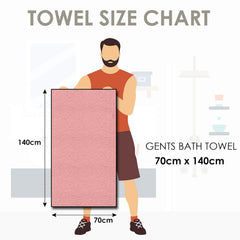 Story@Home Bath Towels Large Size 400 Gsm Set Of 2 Quick Dry Bath Towel, Jacquard Design Blue -Sage Green, Terry Cotton Bath Towels