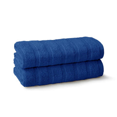 Mytrident Quick Dry 100% Cotton Hand Towel 400 Gsm (Navy Blue) - 2 Pcs