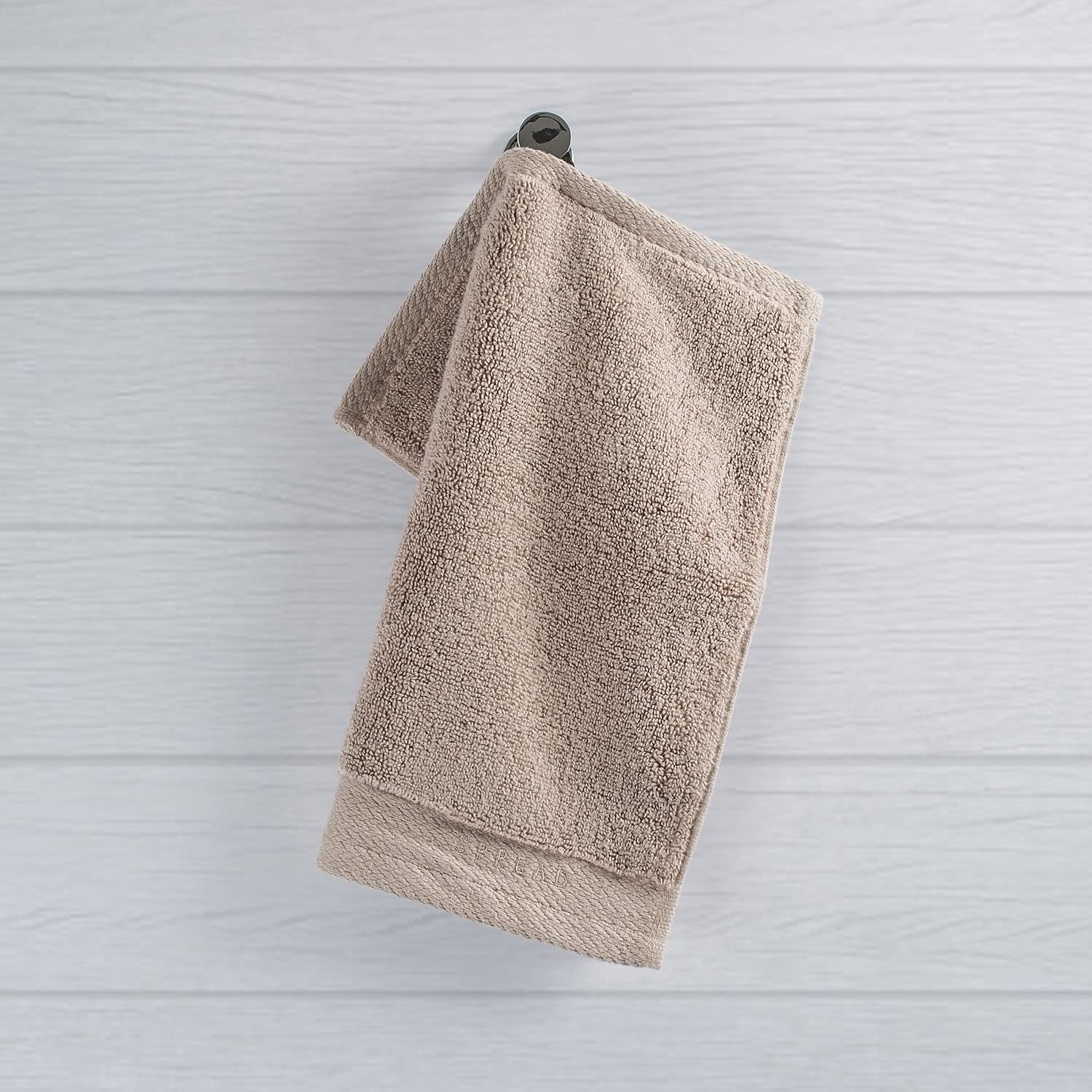 Spread Spain Resort Luxury Hotel & Spa Quality Luxurious Cotton Face Towel 720 Gsm Maximum Softness & Absorbency, Ultra-Durable - Cobble Stone (2 Piece)