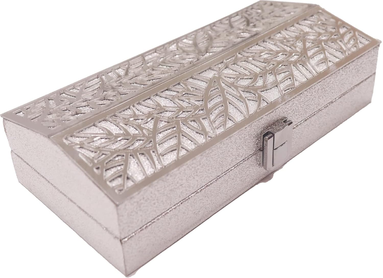 Designer Lazer Cutting Shagun Cash Box Or Gaddi Box For Shagun, Money Box For Wedding, Anniversary, Baby Shower, Ring Ceremony Eidi Or Any Other Occasion, Pack Of 1, Silver