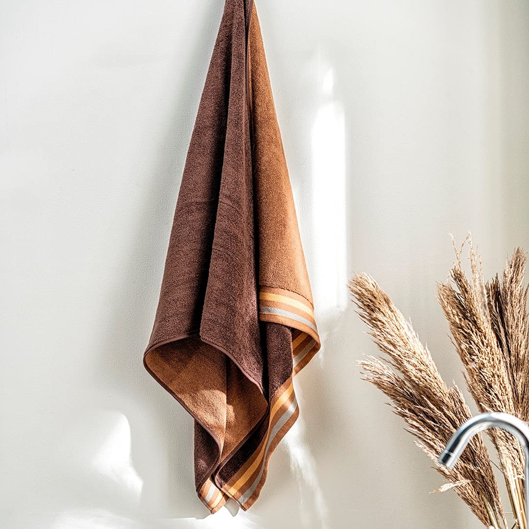 Ddecor Cotton Bath Towel 500gsm (Brown)