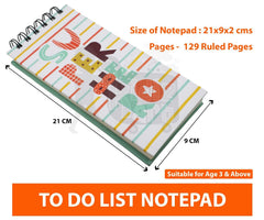 To Do List Notepad Diary, Pages - 129, Daily Planner Diary, For Boys & Girls (Design 10) Pack Of 1