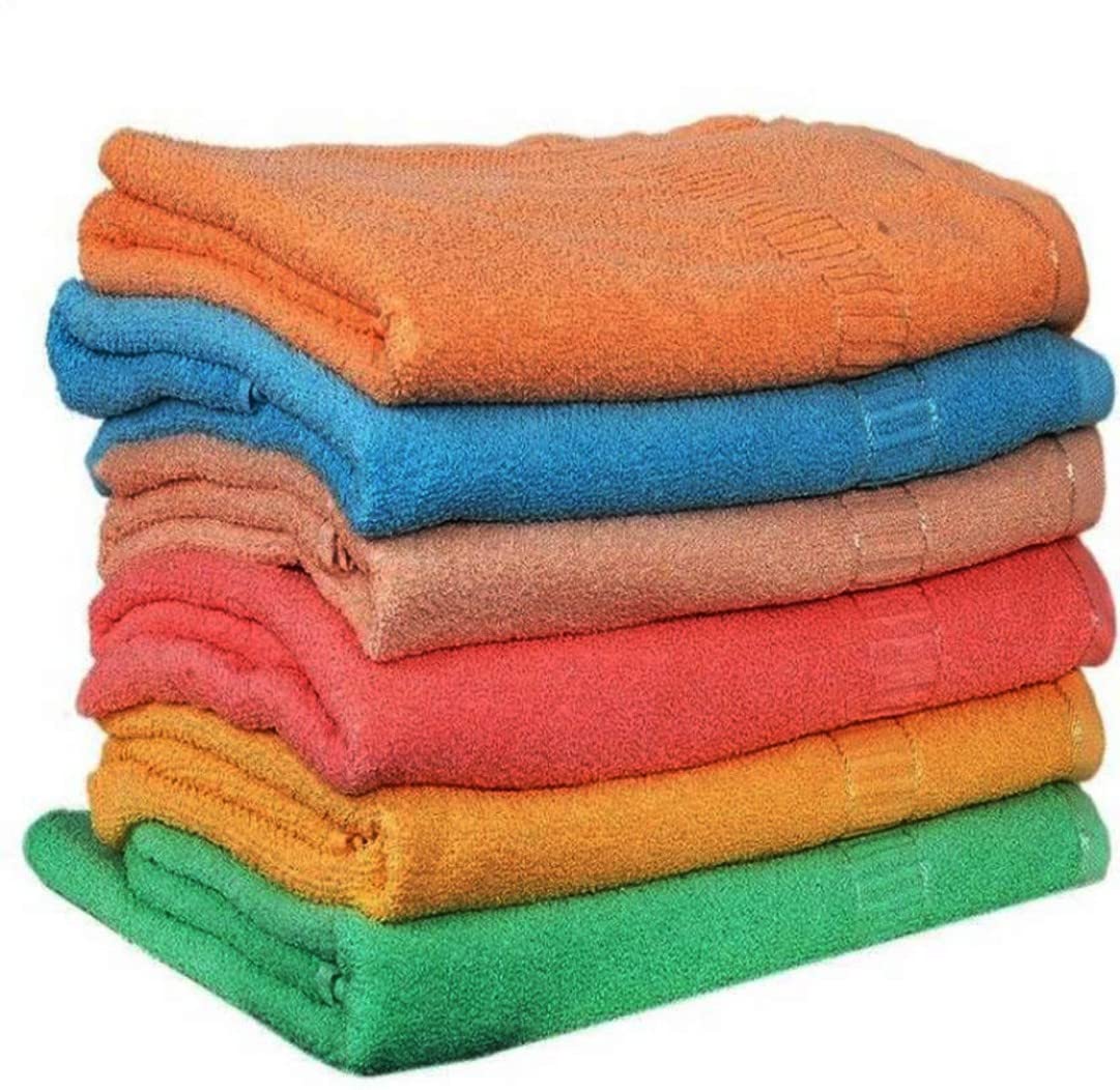 N G Products 100% Cotton Soft & Super Absorbent, Antibacterial Hand Towel 720 Gsm (Multicolor)- Pack Of 6