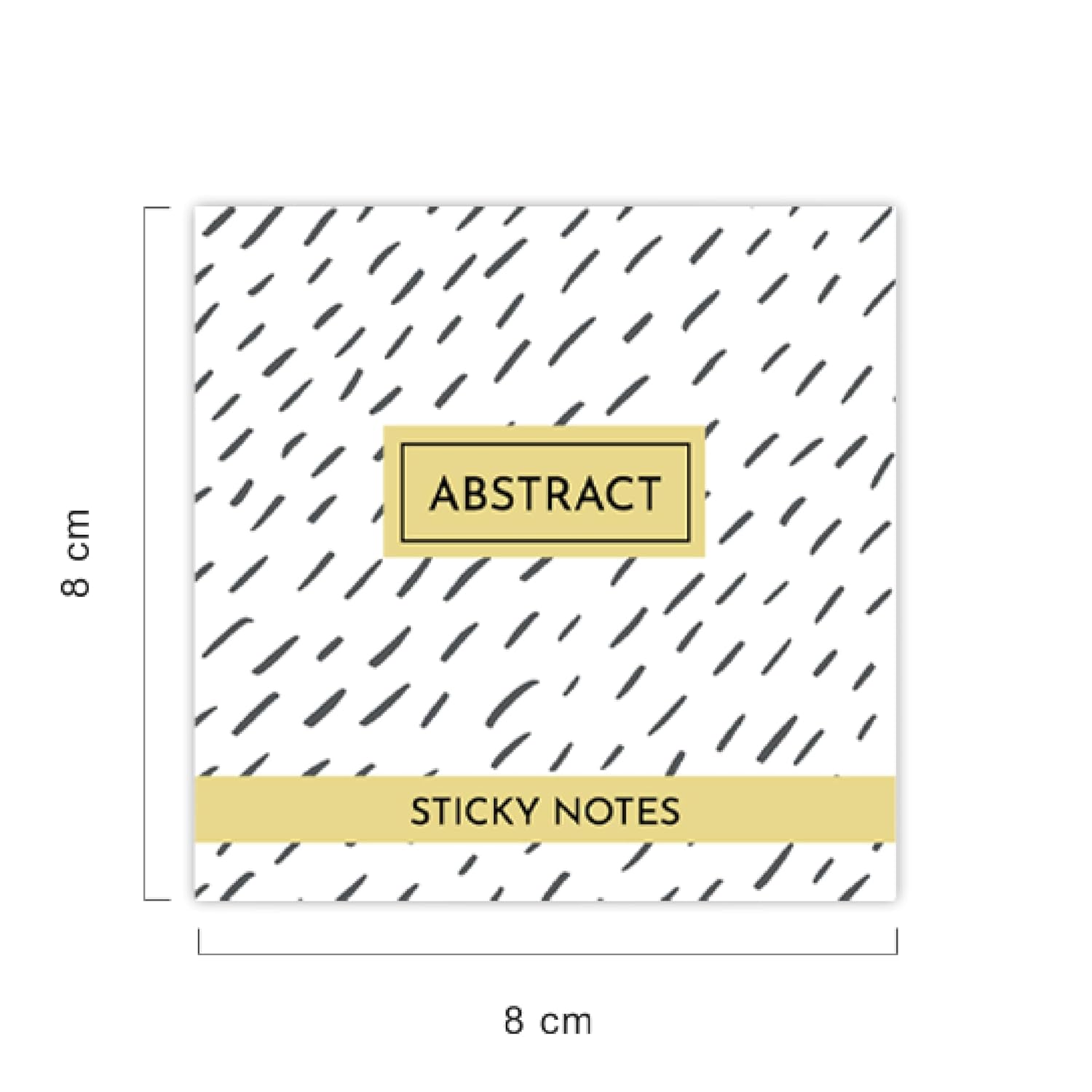 Beautiful Designs & Boho Sticky Notes, 25 Of Each Of The Flags, Abstract - Multicolor