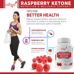 Natureal Raspberry Ketone Extract 800mg Capsules For Weight Management, New Advanced Formula Health Supplement | 60 Capsules 100gm 0.2lbs
