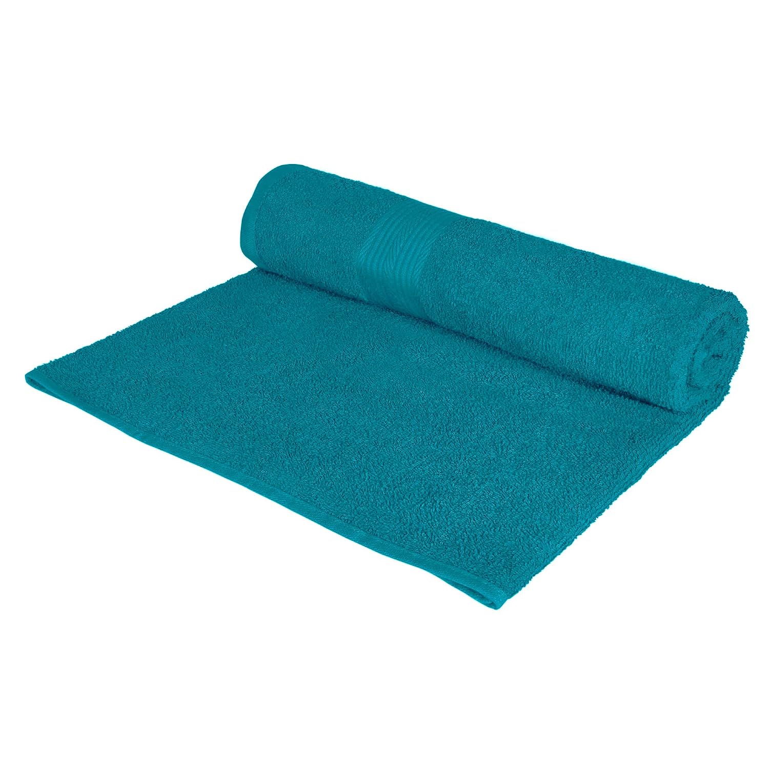 Bedspun Cotton Bath Towel 1600 Gsm | Gym, Workout, Super Soft Absorbent, Lightweight, Ultra Absorbent, Quick-Drying Towel (Teal) - 4 Pcs