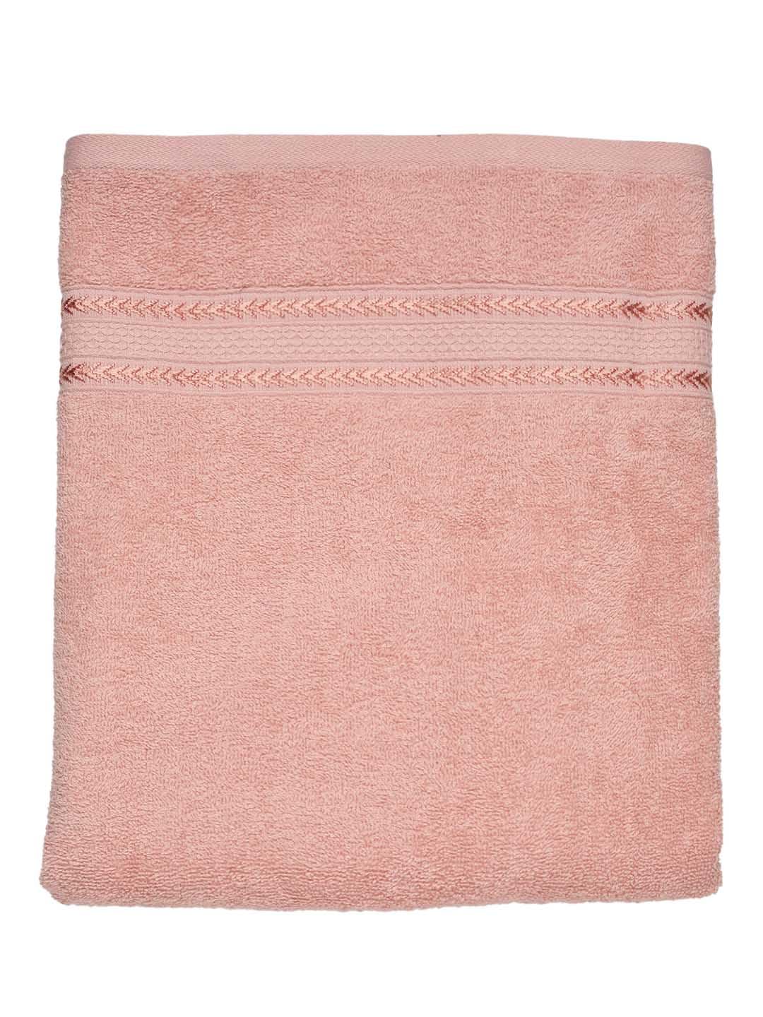 Ramraj Cotton Soft & Absorbent Terry Bath Towel 450 Gsm (Coral)