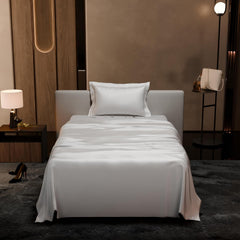 Single Bedsheet With 1 Pillow Cover - 60 X 90 Inches, Vanilla White | Premium Bedding Set, Home Decor, Wedding Gift For Couples, Housewarming, Anniversary