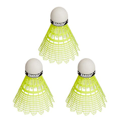 Silver's Plastic Badminton Shuttlecocks Marvel | Pack Of 3 , Yellow | Ideal For Indoor And Outdoor