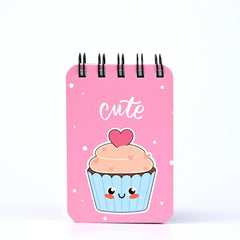 Spiral Pocket Notebook, Cute Mini Notepad, Handy Notebook For School (Cute) Pack Of 1