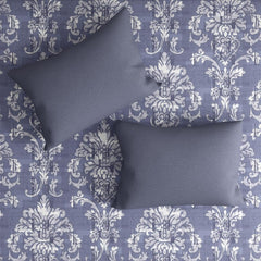 100% Cotton Double Bedsheet For Queen Size With 2 Pillow Covers 72 X 60 Inches, Dark Grey | Durable & Long Lasting - All Around Elastic Fitted Sheet