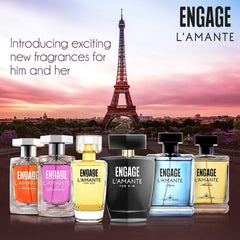 Engage L'amante Intensity Eau De Parfum For Women 100ml 3.4 Fl.oz. | Woody Fragrance Scent | Premium Perfume For Women | Long Lasting & Skin Friendly