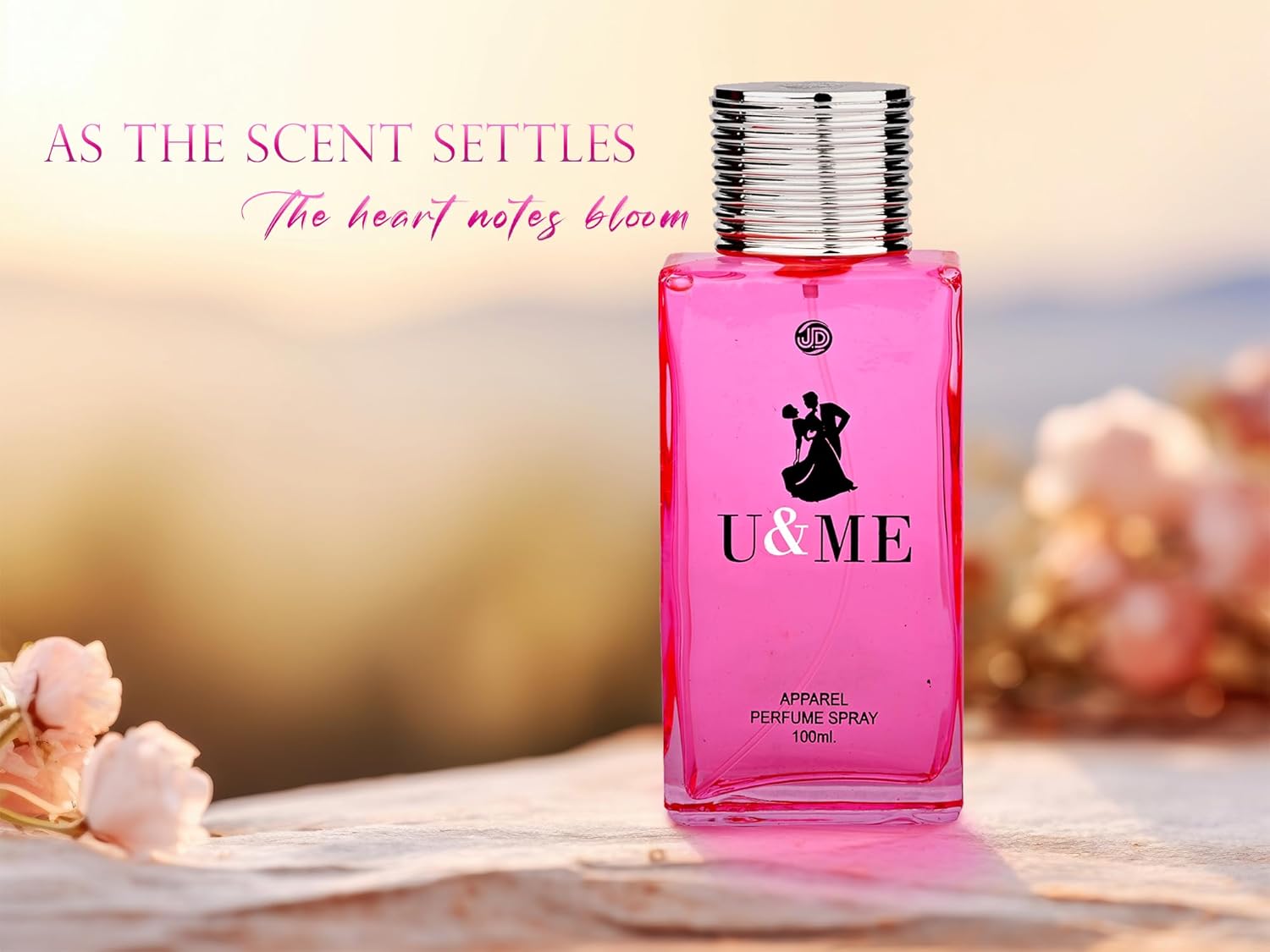JD International U & Me Apparel Unisex Perfume With Long Lasting Fragrance - 100ml, 3.4 Fl.oz.  | Perfume For Men & Women