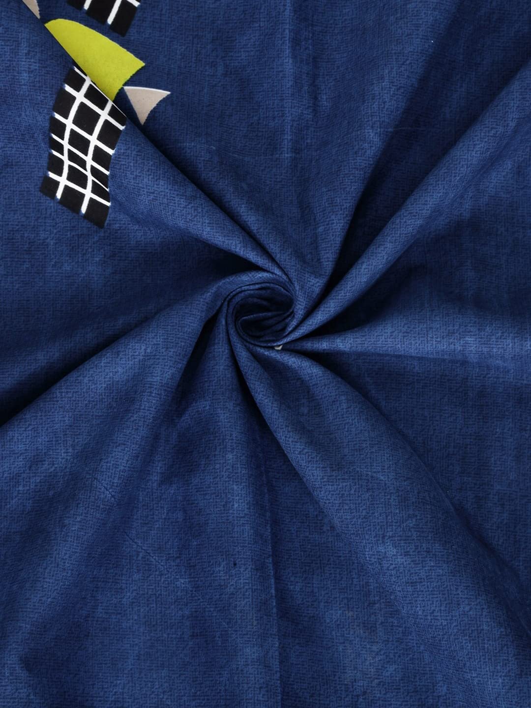 Single Bedsheet With One Matching Pillow Cover - 55 X 90 Inches, Blue | Microfiber Kids Galaxy Bedsheet | Normal Hand Wash Or Machine Wash