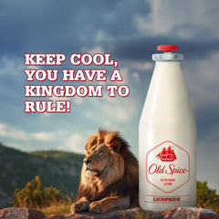 Old Spice After Shave Lotion | Lionpride | Cool , Aromatic And Fresh | 100ml 3.4 Fl.oz.