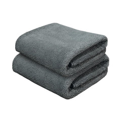 Yellow Weaves Super Soft Microfiber Hand Towels, Gym & Workout Towels 400 Gsm, (Grey) Set Of 2