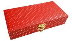 Decorative & Attractive Box Cash Box, Shagun Box, Jewellery Box, Money Box Envelop Wedding, Gift Box, Bangel Box With Golden Dotted Embroidery Design, Colour - Dark Pink, Pack Of 1