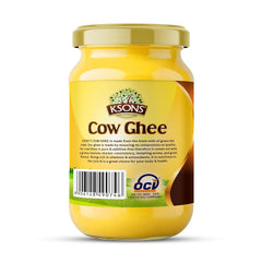 100% Natural Cow Ghee By Ksons | Natural Curd-Churned Vedic Bilona Ghee Perfect For Glowing Skin | (1 Litre) 33.8 Ounce | Jar Pack