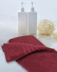 Meraro Cotton Bath Towel 500 Gsm | Large Size Towel For Home Salon, Spa, Gym Beach- Soft & Absorbent Towel (Maroon)