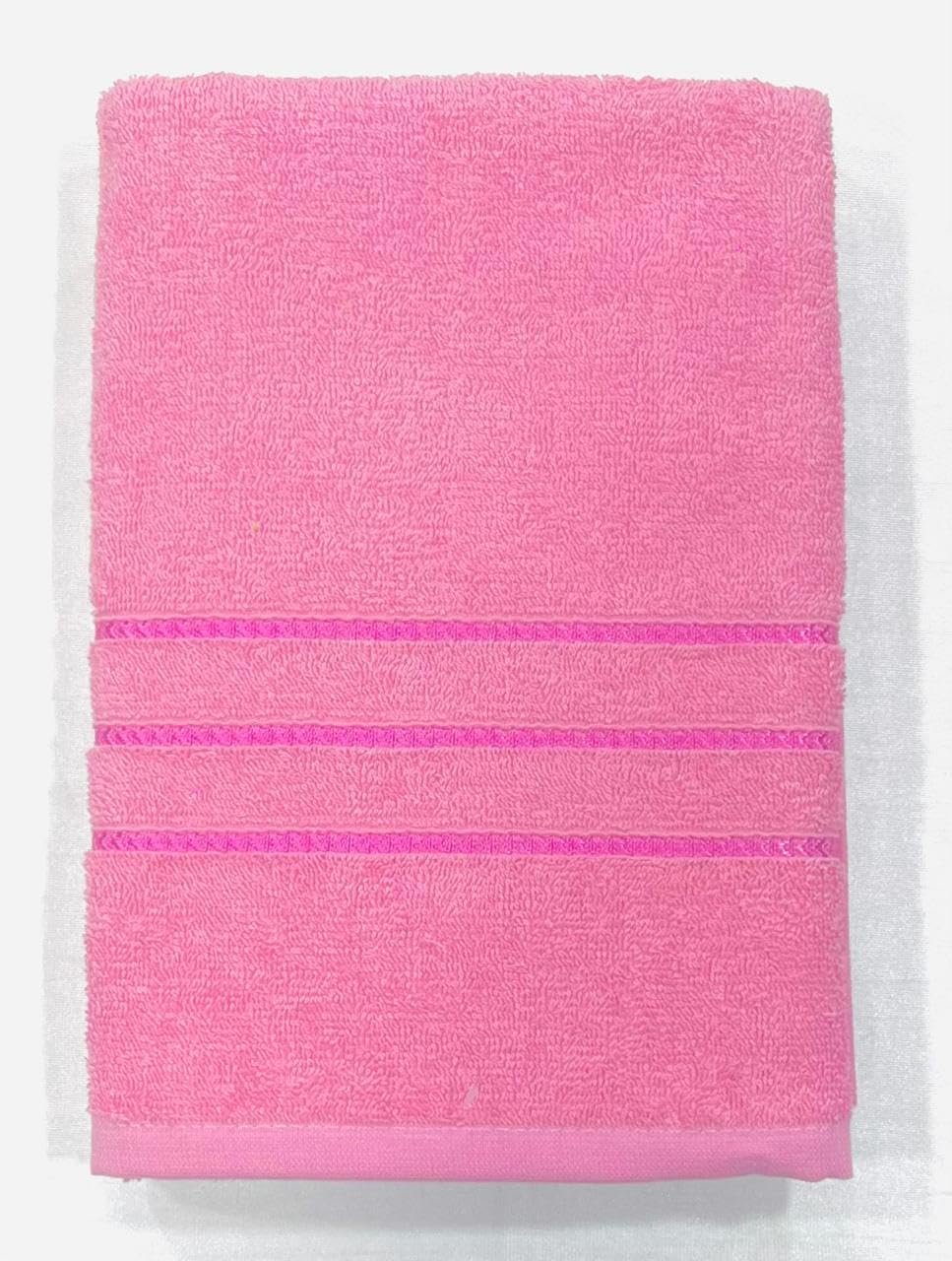 Bombay Dyeing Flora Small Size Bath Towel 500 Gsm - Baby Pink