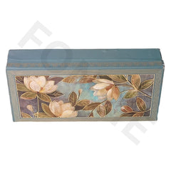 Fancy Shagun Cash Box Or Gaddi Box For Gifting Money On Wedding, New Born Baby, Ring Ceremony Pattern1pc, Material - Wood, Colour - Green Flower