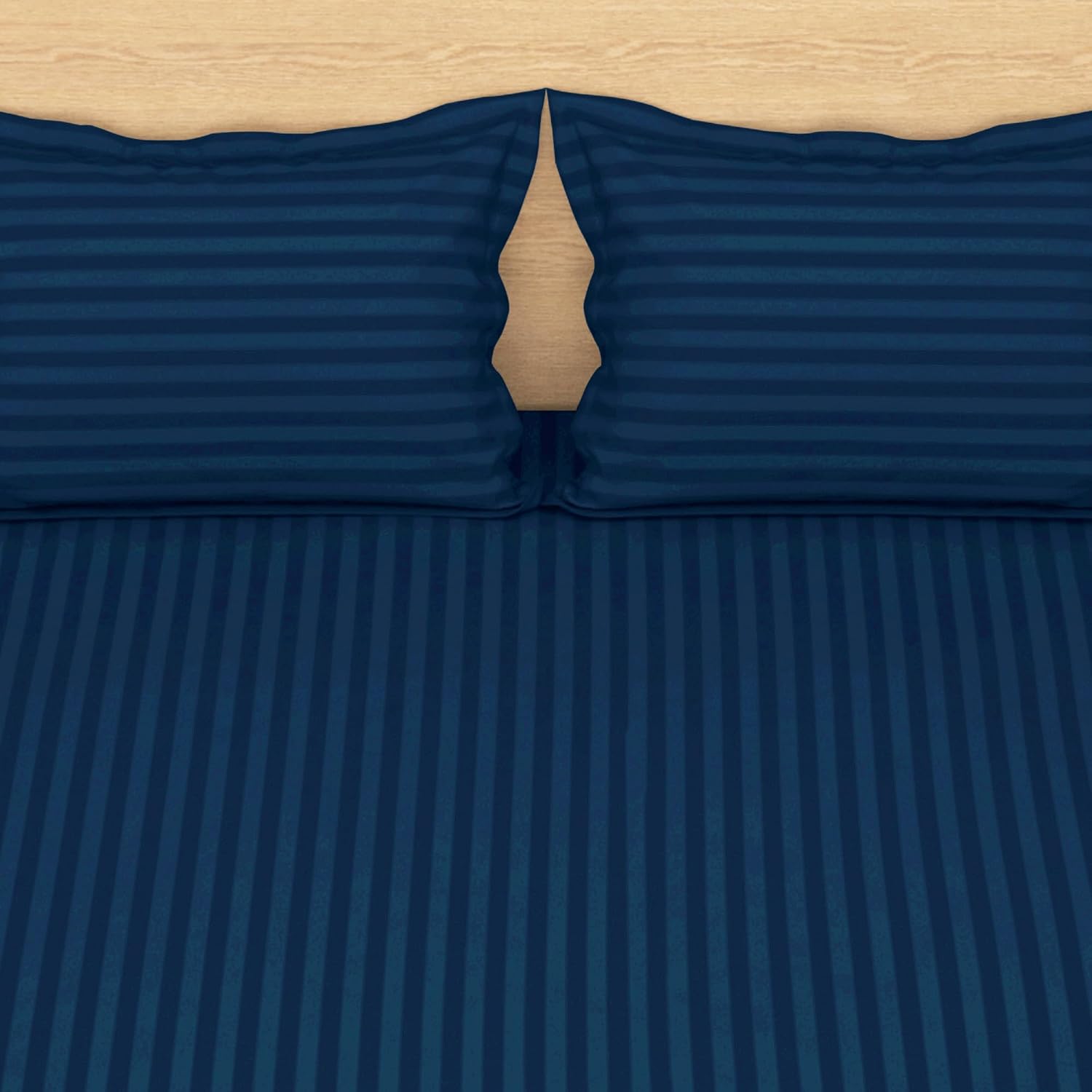 Perfect Double Bedsheets For Queen Size With Two Pillow Cover - 88 X 98 Inches, Navy Blue | Soft & Breathable, For Bedroom & Gifting