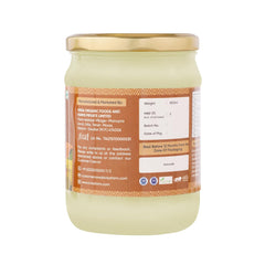 Organic Pure Buffalo Desi Ghee By Krisa Organic | Rich In Nutrients & Vitamins A, D Healthy Pure Desi Ghee Perfect For Muscles | (500ml) 16.9 Ounce | Jar Pack