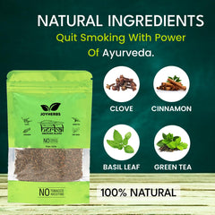 Natural & Ayurvedic Herbal Smoking Blend 1 Pack With Chillum Pipe - Tobacco-Free & Nicotine-Free Smoking Mixture
