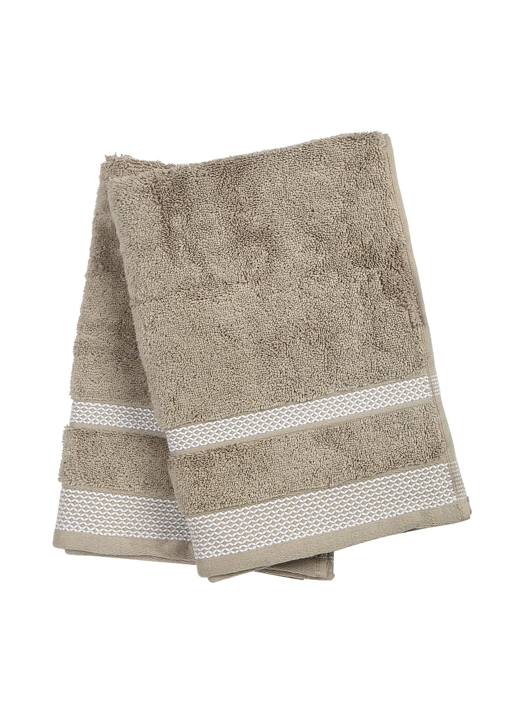 Spaces Hygro Cotton Hand Towel 400 Gsm | Blooms Softer When Washed Ultra Absorbency Dries You Quicker Hygro Cotton - Brown (Pack Of 2)