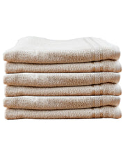 Ramraj Cotton Premium Soft & Absorbent Terry Hand Towel 900 Gsm (Cream) - Pack Of 6