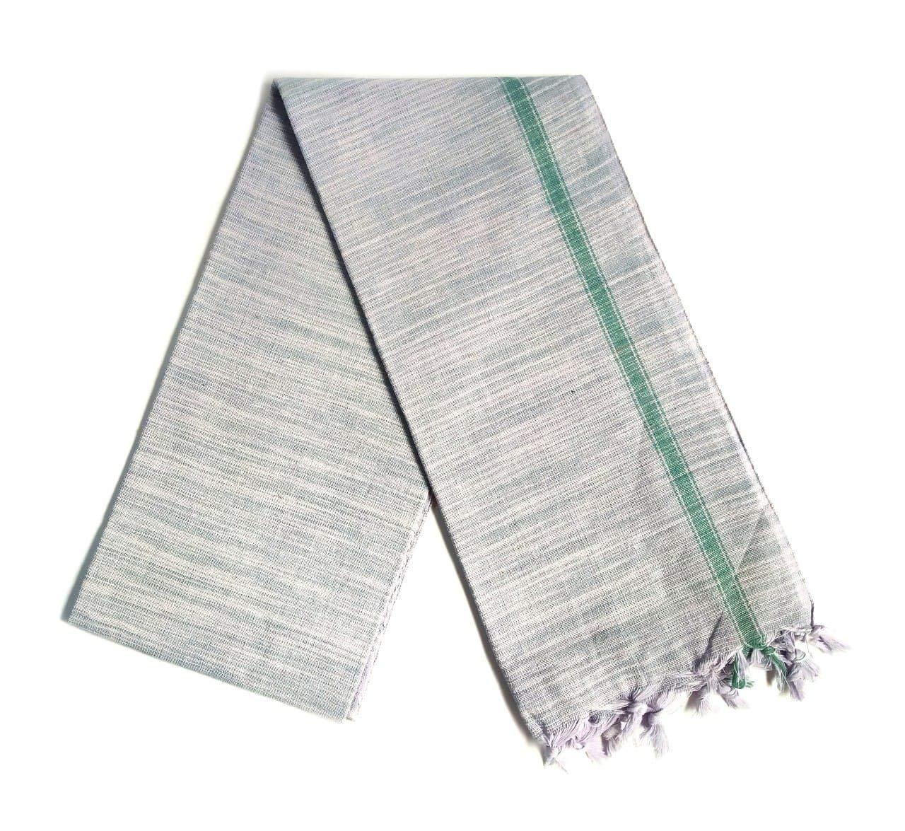Ahmadun Handloom 100% Khadi Cotton Bath Towel 1200 Gsm - Multicolor (Pack Of 4)