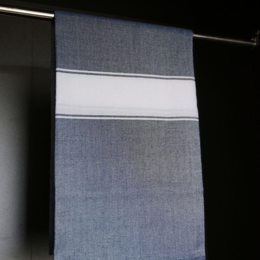 Aero Weav Ultra Lightweight Bamboo Bath Towel 200gsm | Compact, Portable & Less Than Skin-Friendly & Eco-Friendly Travel Towel (Denim Blue)