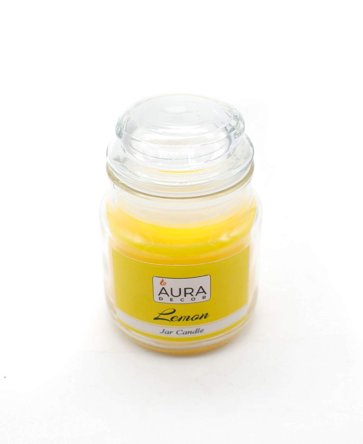 LEMON FRAGRANCE CANDLE JAR | PARAFFIN WAX | PERFECT FOR CANDLIGHT DINNER