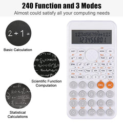 EooCoo 2-line Standard Scientific Calculator, Cute Desk Accessories, Portable And Cute School Office Supplies, Suitable For Primary School To College Student Use